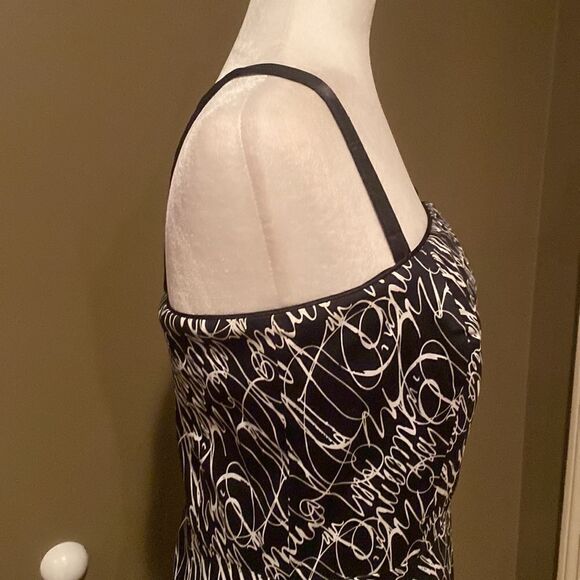 Spencer Jeremy Fit & FlareDress Sz 8 Black & White Fit & Flare Removable Straps - Picture 4 of 9